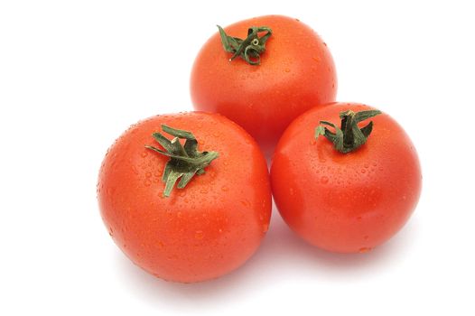 Tomatoes isolated on the white