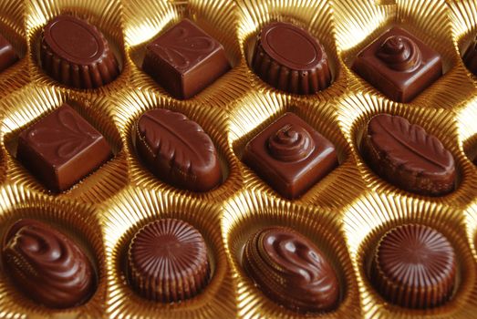 Close up of a chocolate candy