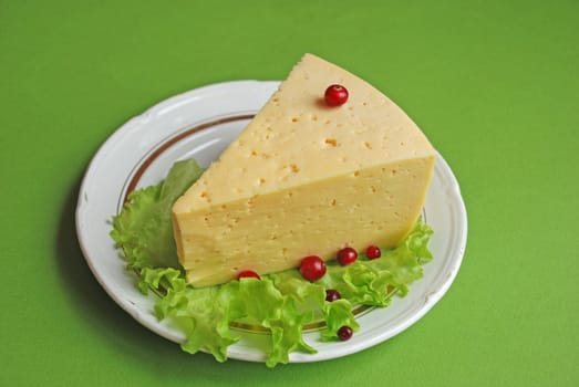 Close up of a peases of cheese