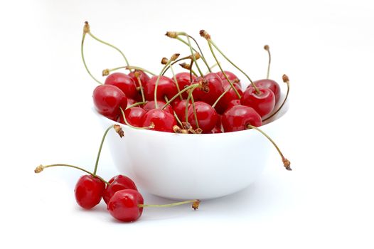 Cherry isolated on white background