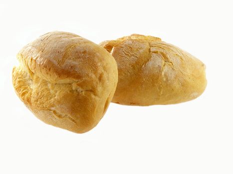bread on a white background