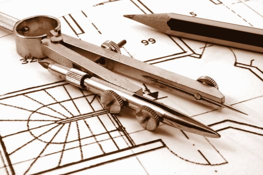 plans for new residential real esate from the architect