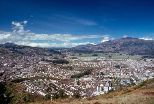 Panoramatic view of Quito