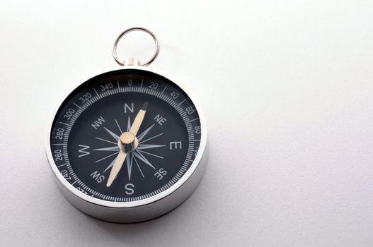 busiess concept with blank paper copyspace and compass