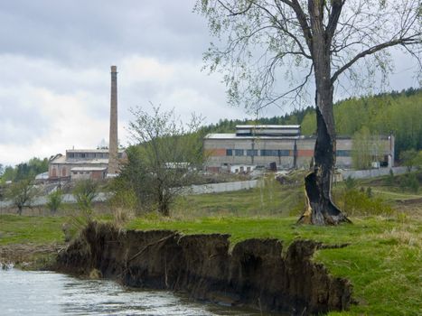 The image of the thrown factory constructed two centuries ago