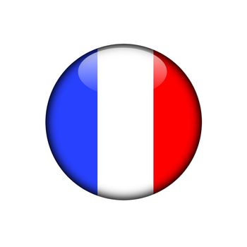 france button flag sign or badge for website