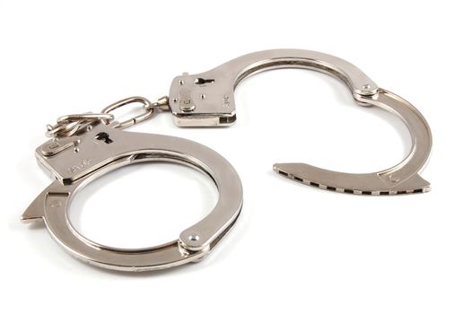 simple Handcuff isolated on a white background.