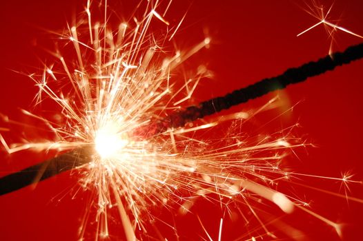 abstract holiday sparkler background with copyspace for text message
