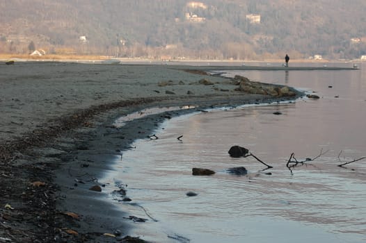 a man in lago maggiore
