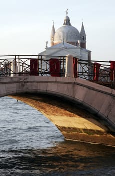 Traditional Old Venice Bridge In Morning Light, Italy