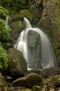 Lodore Falls Borrowdale, the Lake District, Cumbria England.