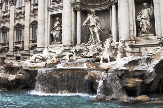 Trevi Fountain - The Most Ambitious Of The Baroque Fountains Of Rome, Italy