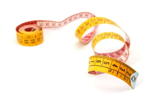 measuring tape isolated on a white background