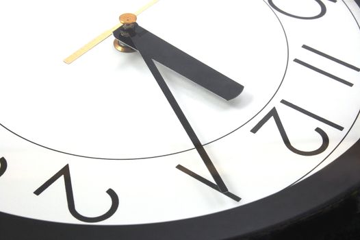 wall clock at 12. time is running out