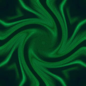 Abstract twirl green  color created from cloth texture