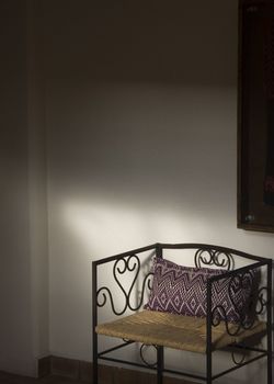 Bench in Mexican Hotel