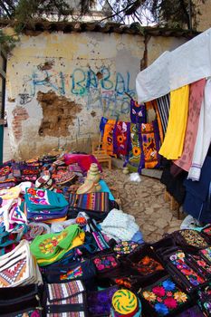 Textile and Crafts Market in Chiapas, Mexico