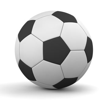 classic ball consisting of black pentagons and white hexagons