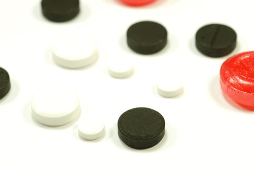 tablets on white