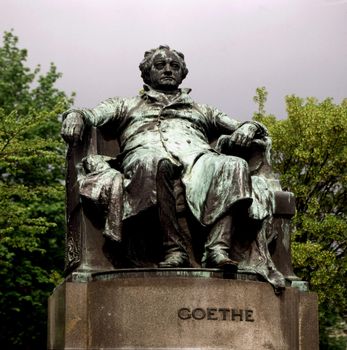 Statue of poet Goethe in Vienna