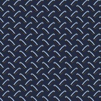 a large seamless sheet of dark blue diamond or tread plate