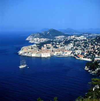 Dubrovnik old Town and harbor