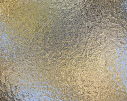 a very large sheet of crinkled aluminium or tin foil