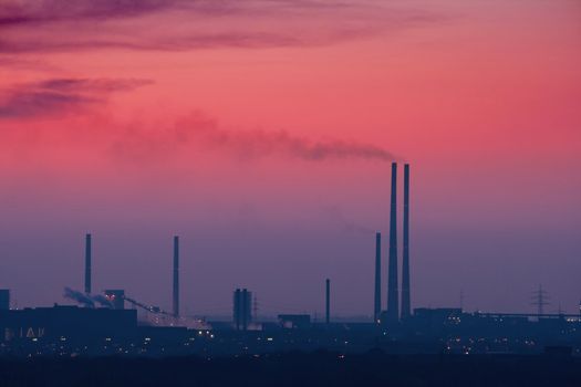 Industrial Skyline after Sunset