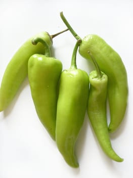 This is a photograph of some fresh sweet peppers
