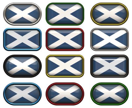 twelve Great buttons of the Flag of Scotland