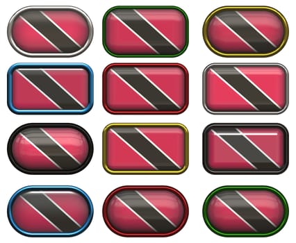 twelve Great buttons of the Flag of Trinidad and Tobago