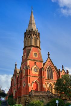 tall cathedral church at bendigo victoria