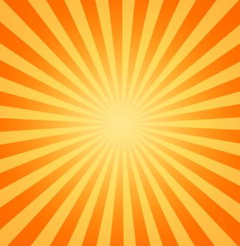 large yellow and orange image of the hot summer sun beating down