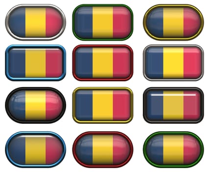 twelve buttons of the Great Image of the Flag of Chad