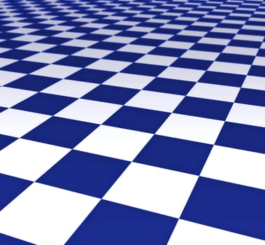 a large black and white checker floor background pattern