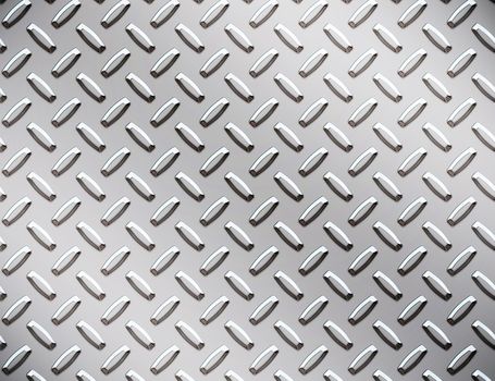 a large seamless sheet of alluminium or nickel diamond or tread plate