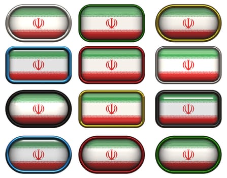 twelve buttons of the Flag of Iran