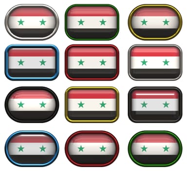 twelve buttons of the Flag of Syria