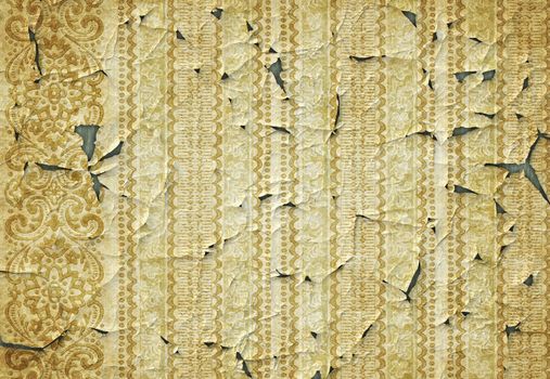 great retro background of some old dirty and grungy wallpaper