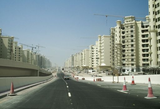 The palm in construction, Dubai