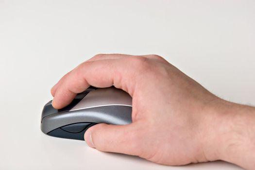 Wireless Mouse on White Background
