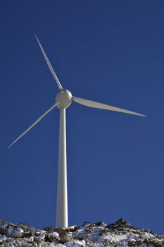 Electric Windmill in blue sky