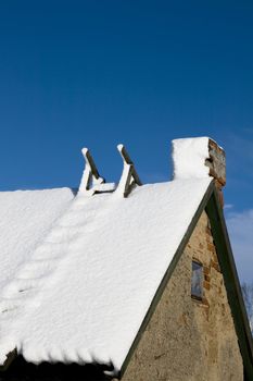 Snow on a roof