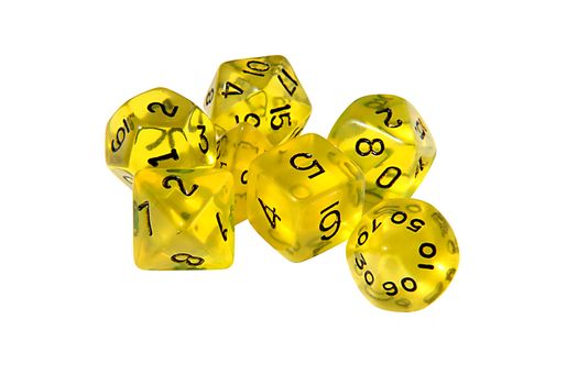 Yellow Role Playing Dice