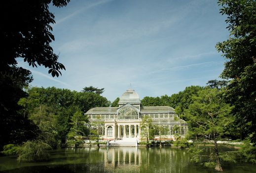 view at a historical building in madrid park