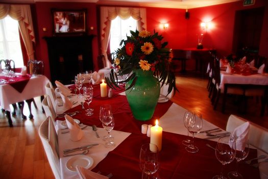 a romantic setting for a lovely meal out