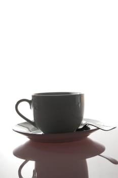 cup of coffee with copyspace for text message