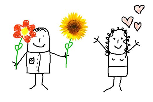 a flower as gift or present for your woman