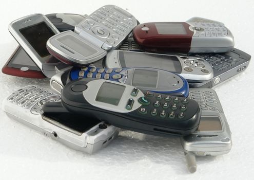 used old GSM Cell phones                                