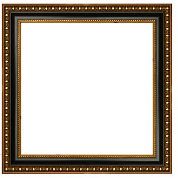 The old gold wooden frame